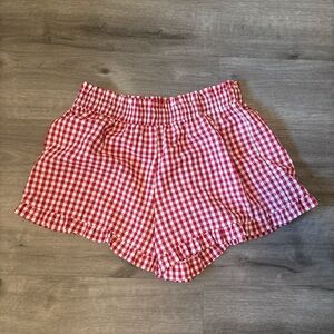 Red Gingham Women's Shorts
